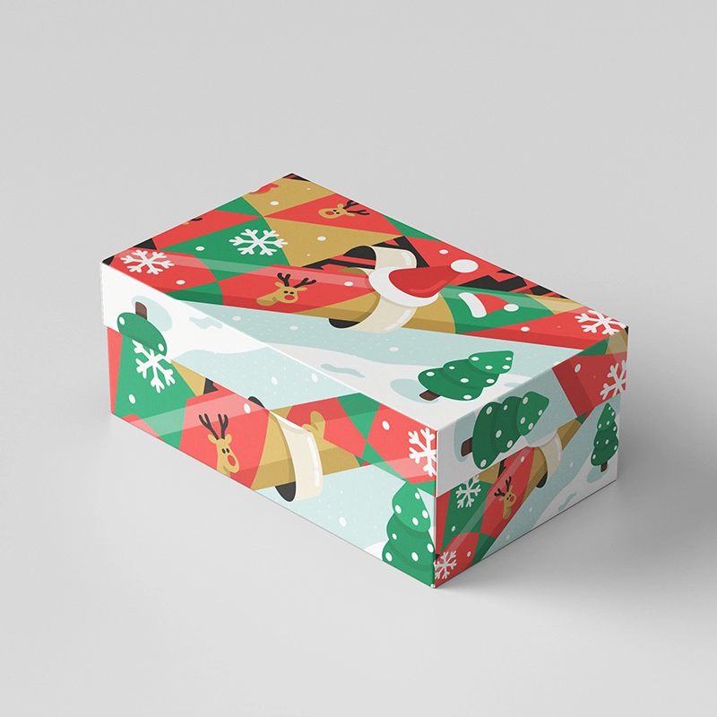 Kerstmis kartonnen doos