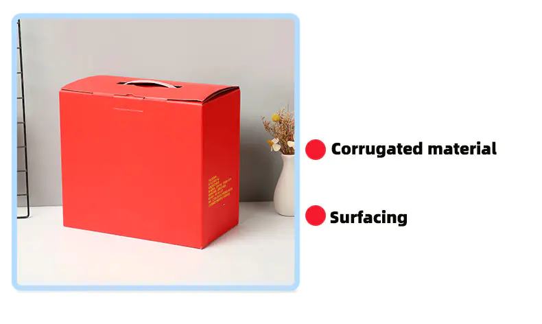 Handheld Buckle Corrugated Paper Box