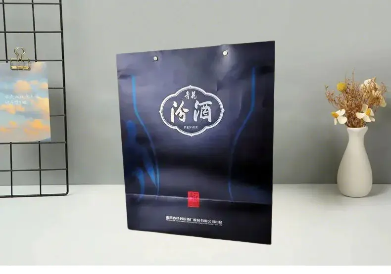 Silver Card Nano Tote Paper Bag