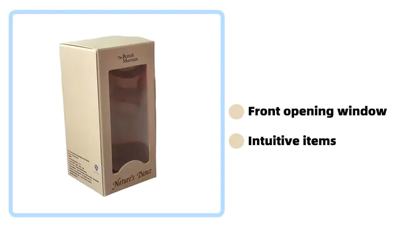 Window Opening White Cardboard Box