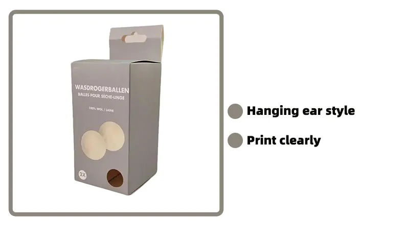 Drying Ball White Cardboard Box