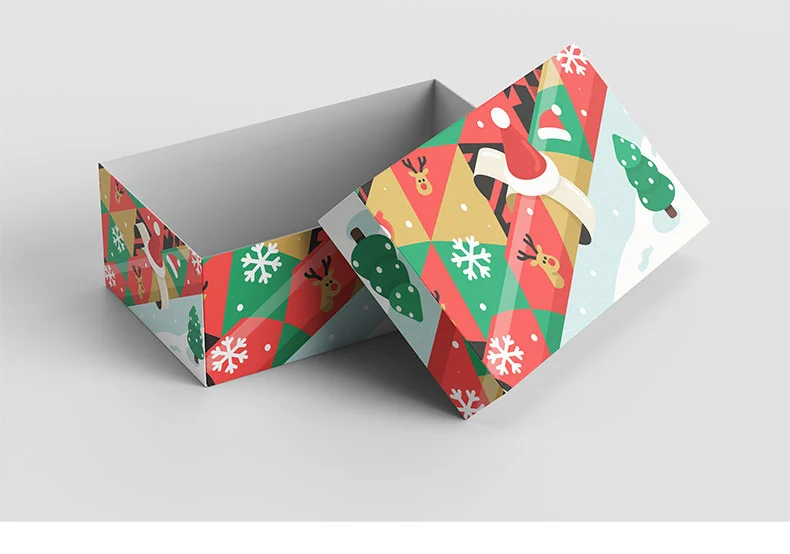 Christmas White Cardboard Box