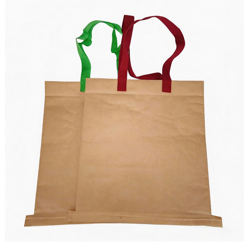 Kraftpapier geweven handtas